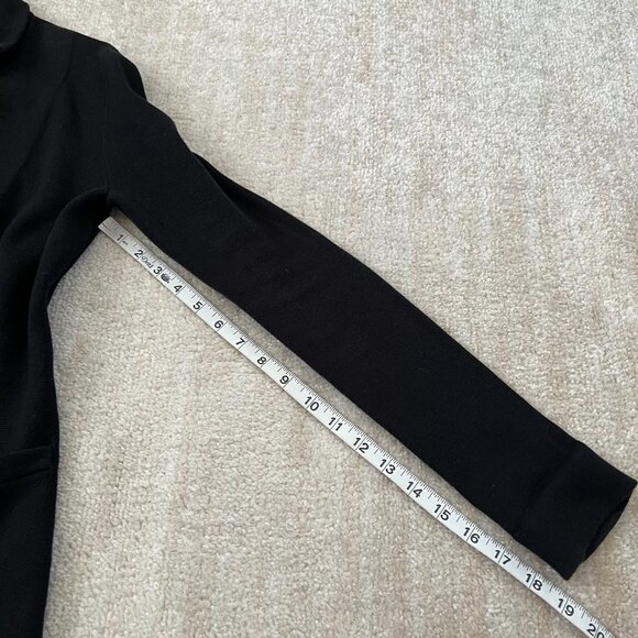 J. Crew Factory Cotton Sweater Blazer Jacket XS Black - Picture 7 of 9